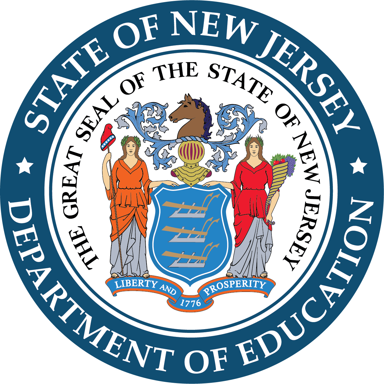 NJDOE logo on transparent background